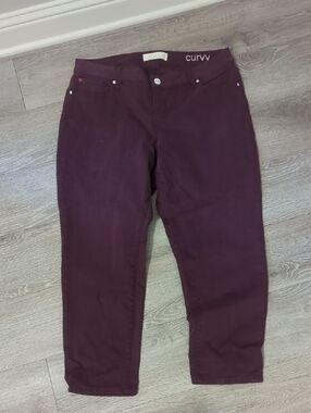 Slink Curvy Women's Boyfriend Jeans - Plum, 16